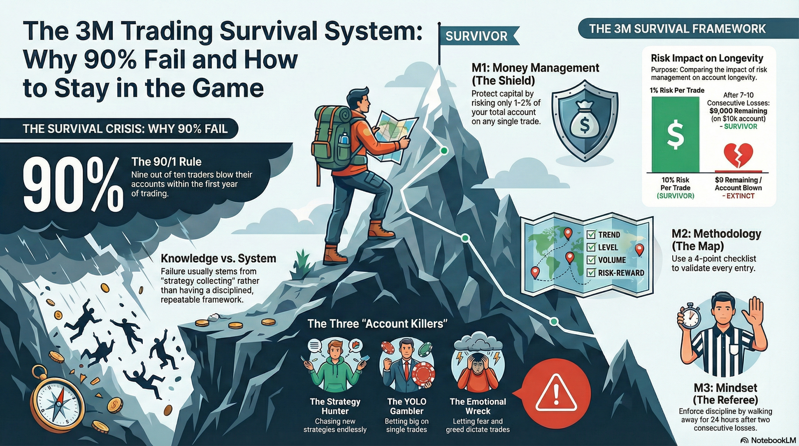 Why 90% of Traders Fail: The “3M” Survival System for Volatile Markets